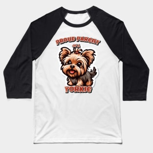 Yorkie dog cute Baseball T-Shirt